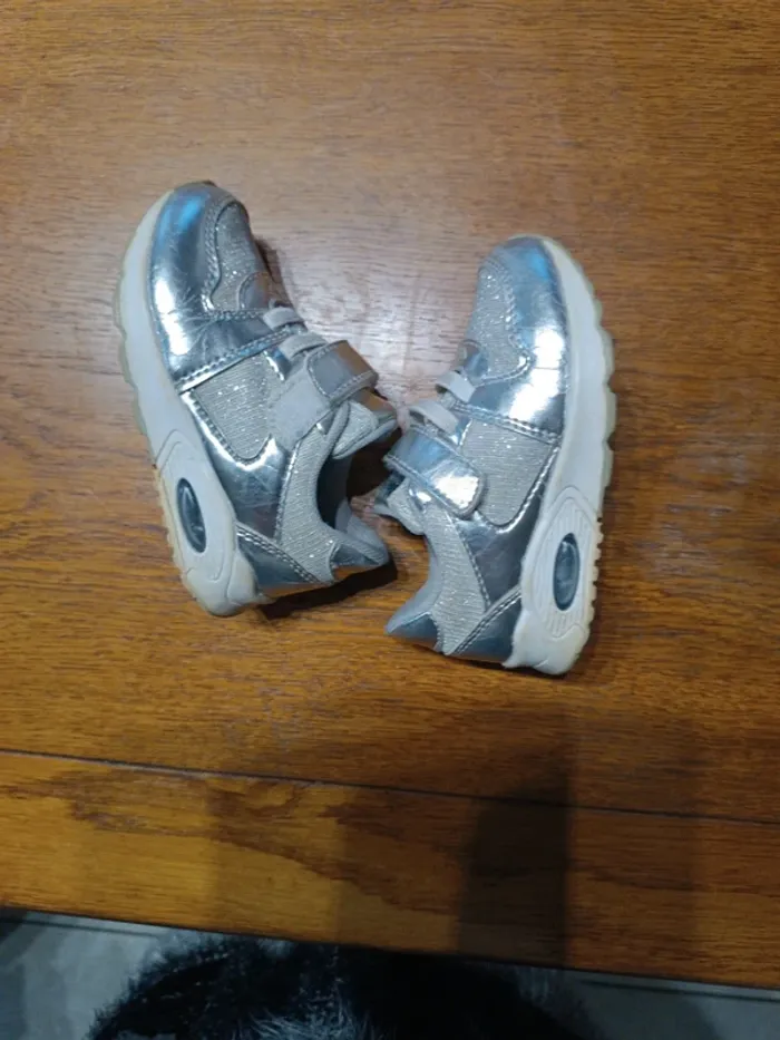 Baskets argentées Gémo 22 - photo numéro 5