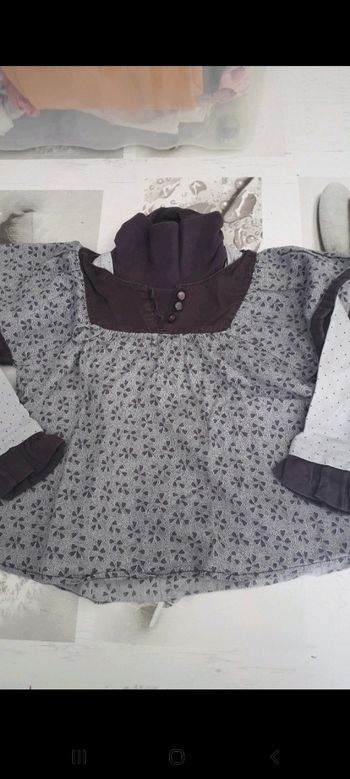 Ensemble col roulé et blouse