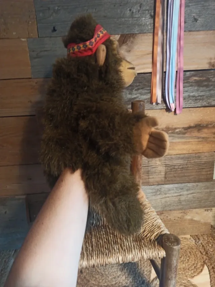 Peluche marionnette singe Hosung vintage tbe - photo numéro 5
