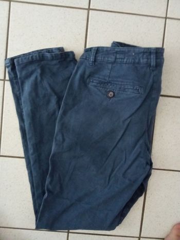 Pantalon bleu canard femme taille 38, mi saison, été  taille M