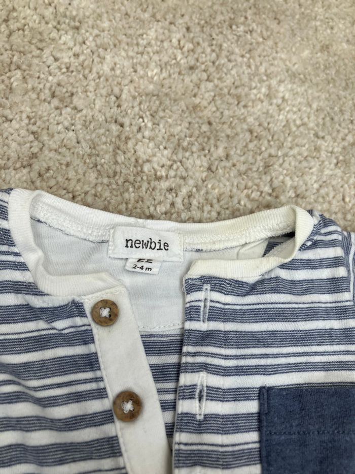 Lot de 2 bodies manches courtes mixte - Absorba / newbie - 3 mois - photo numéro 4