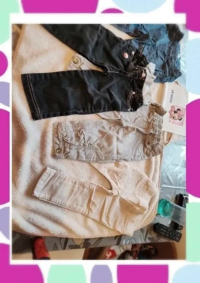 Lot de 4 pantalons 18 mois - photo numéro 2
