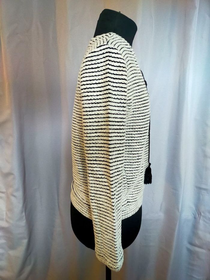 Haut rayé à lacets Naf Naf – Taille M – Femme - photo numéro 5