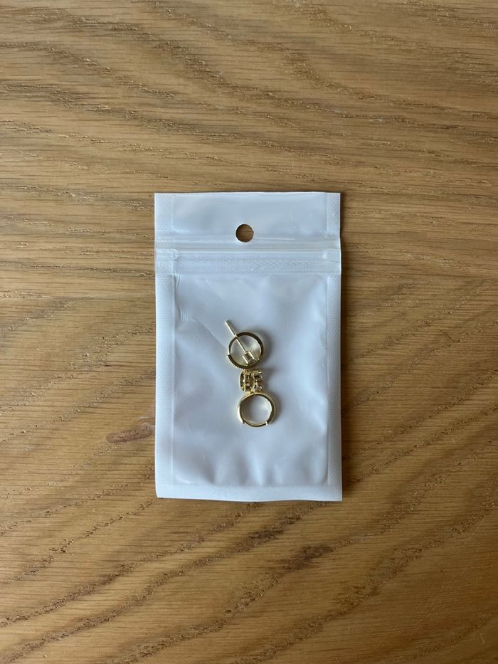 Lot 2 créoles + 1 clou d’oreille - photo numéro 2