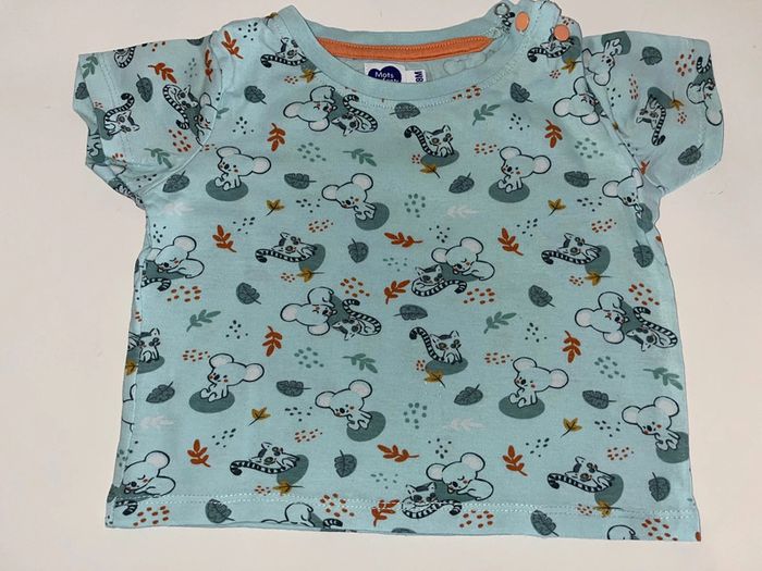 Lot 2 Tee-shirts MC Bebe garçon t 18 mois 80 cm - photo numéro 3