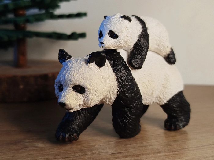 PAPO panda et son bébé Figurine Animal de la savane - photo numéro 2