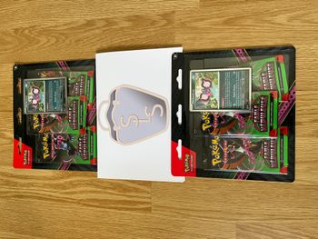 Lot de 2 Tripacks Pokémon, Fable Nébuleuse EV6.5, Illustration Pêchaminus en français