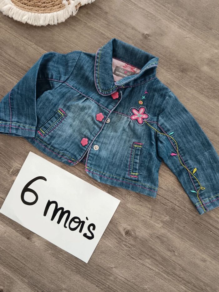 đ veste en jean LegĂ© 6 mois trĂšs bon Ă©tat gĂ©nĂ©ral - photo numĂ©ro 2