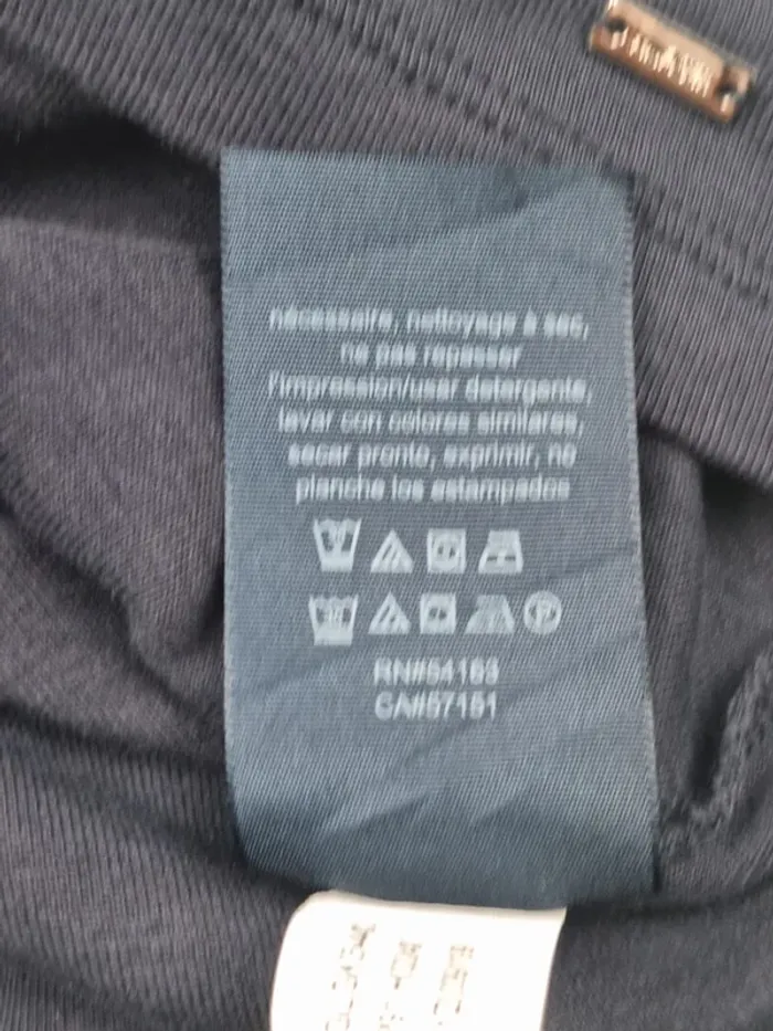 Haut manches 3/4 Tommy Hilfiger marine avec cordon – Taille M Femme - photo numéro 10