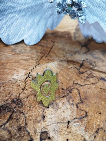 Bague réglable jaune
