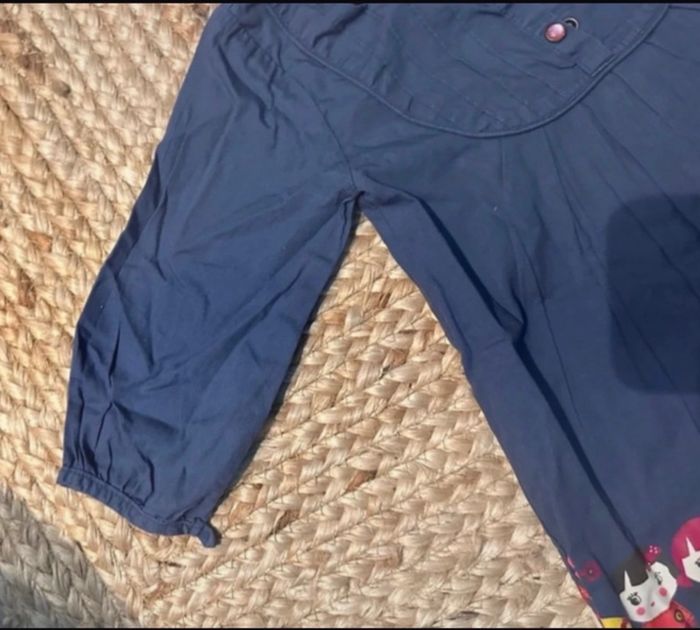 Robe bleu marine mi saison fille 18 mois Kimbaloo - photo numéro 5