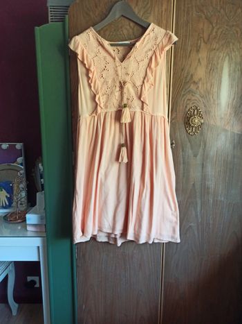 Robe été doublée et dentelle
