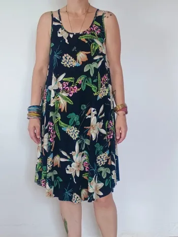 robe longue fleurie T.U