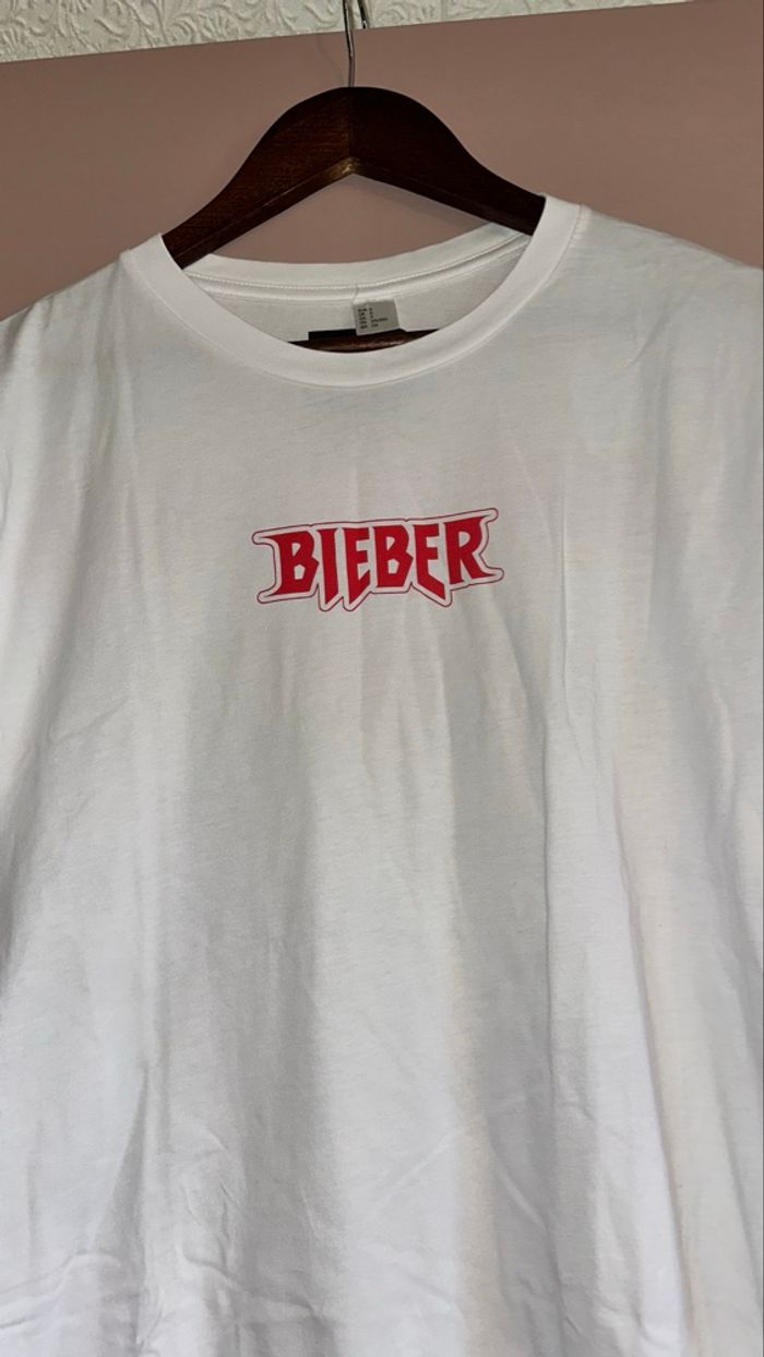 T-shirt Justin Bieber Stadium Tour - H&M taille S - photo numéro 2