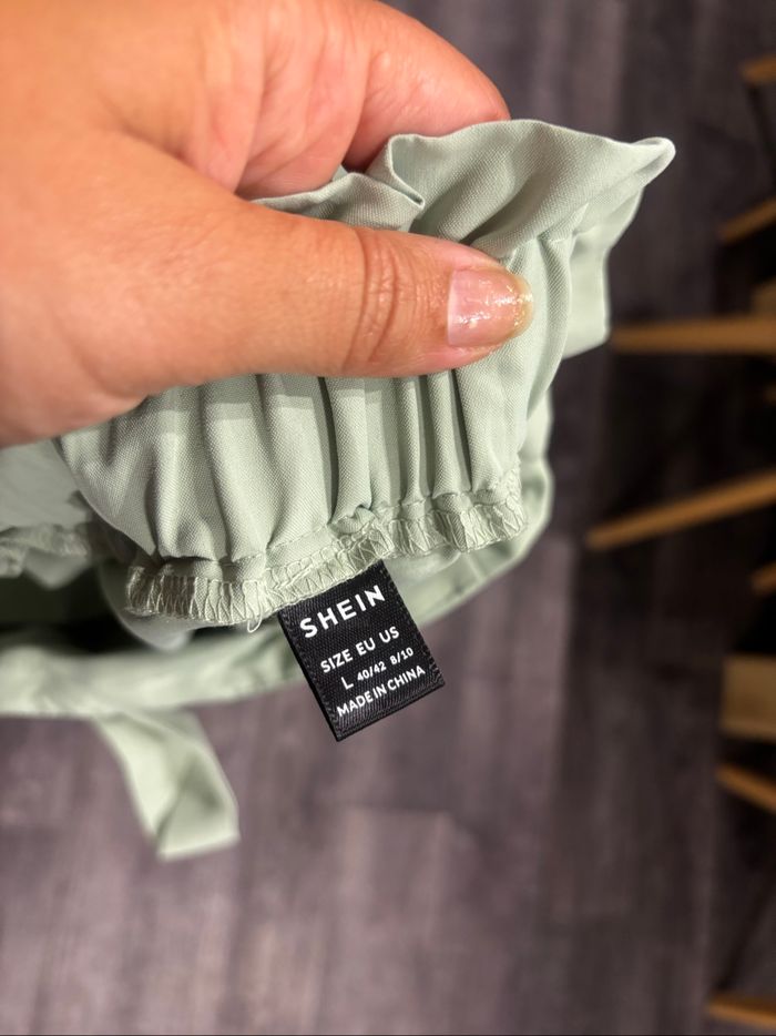Ensemble femme tailleur vert clair L - photo numéro 7