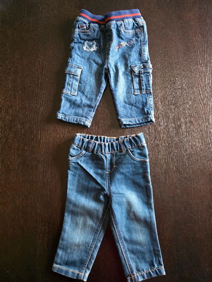 Lot de 2 jeans en 9 mois