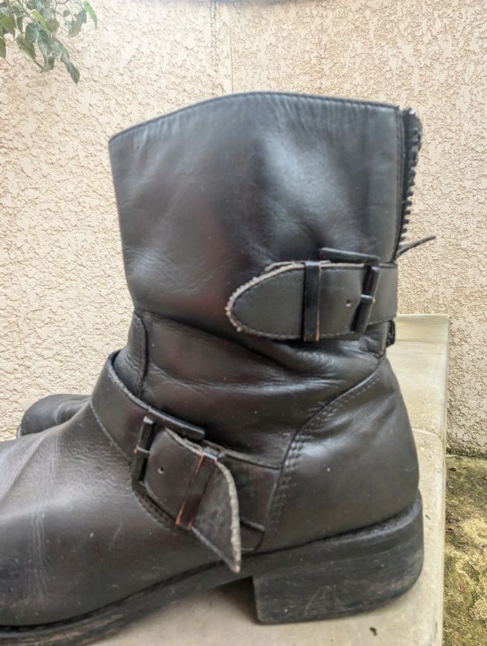 Bottines en cuir Minelli taille 40 - photo numéro 2
