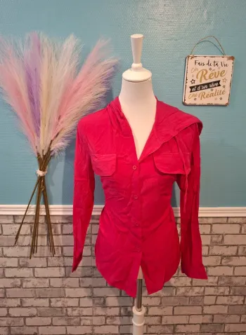 💄Magnifique chemise fushia décontracté💄