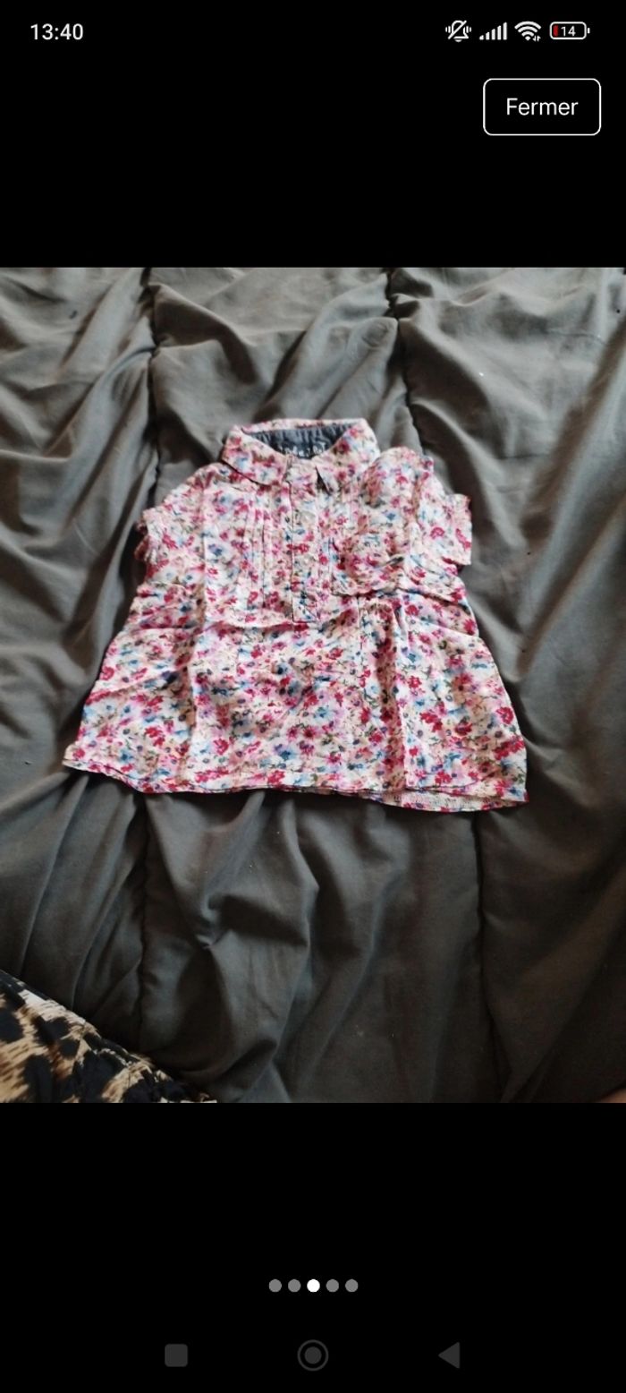 Tee shirt manche courte bébé fille taille 6 mois - photo numéro 3