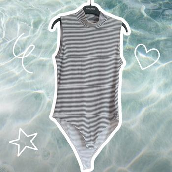 Bodies à rayures noir et blanc - H&M - Taille M