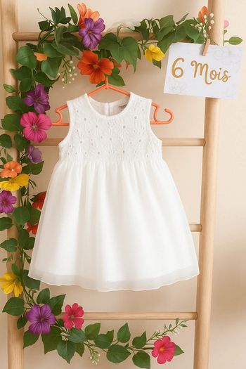 Robe 6mois blanche neuve