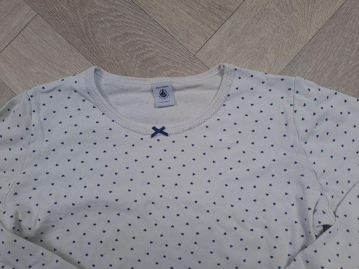 Pyjama Petit Bateau imprimé cœurs taille 10 ans - photo numéro 2