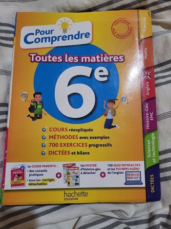 Pour comprendre toutes les matières 6ème  Hachette Éducation