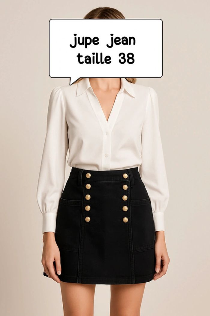 Jupe jean femme 38