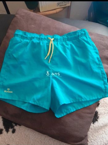 Short de bain bleu 8a
