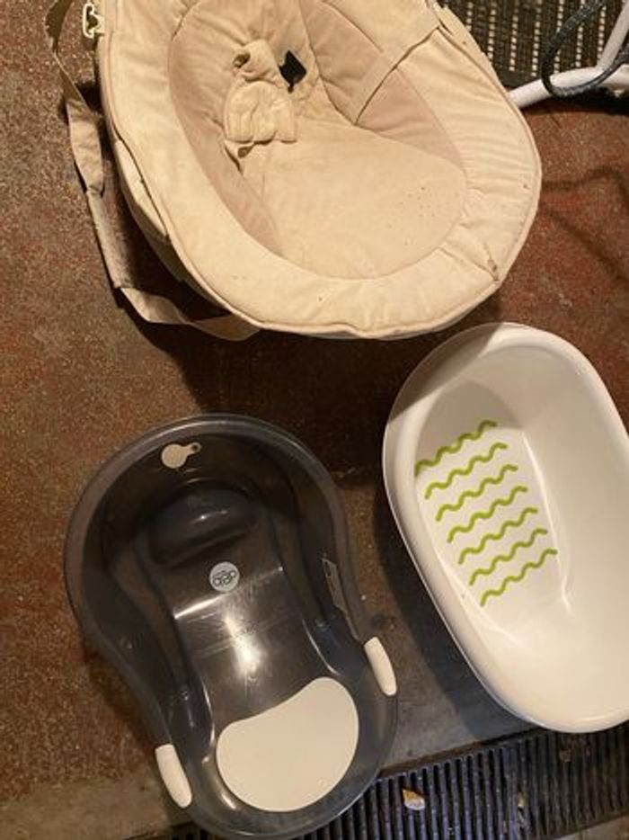 Bébé lit Parc  literie couette tour de lit draps matelas baignoires - photo numéro 5