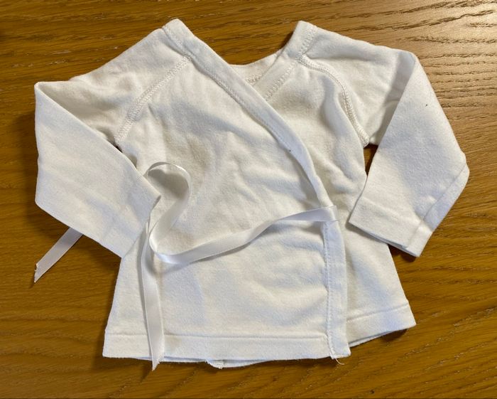 Absorba T-shirt blanc manches longues Taille 3 mois - photo numéro 5