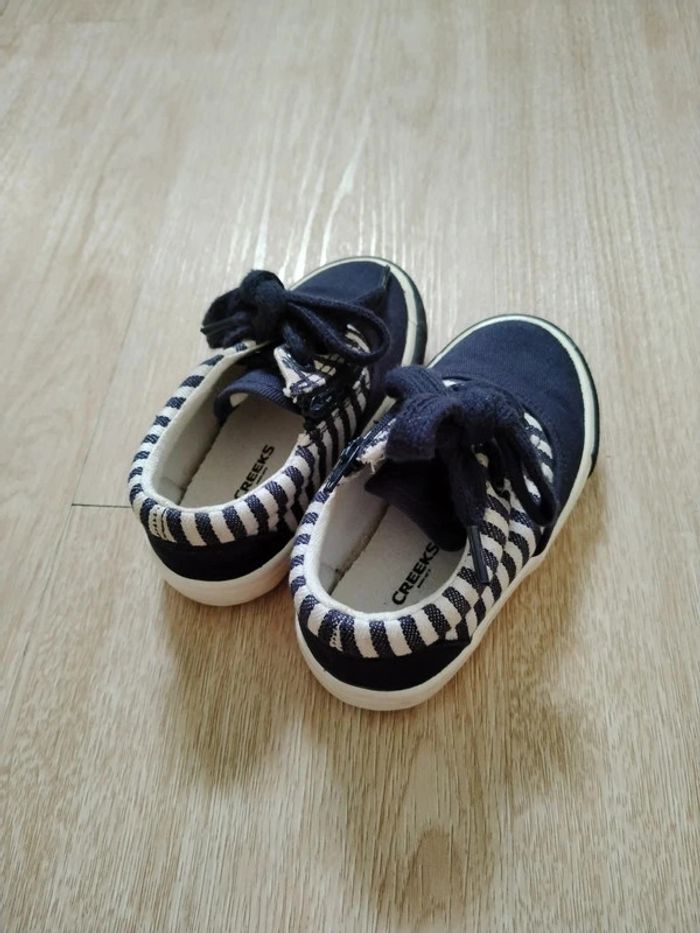 Baskets tissu rayées marinière 21 - photo numéro 3
