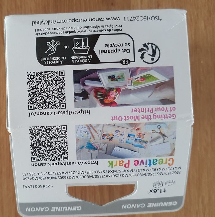 Cartouches d'encre canon 540L - photo numéro 2