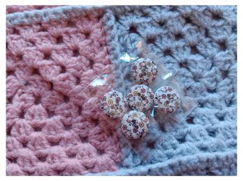 Lot boutons bois vache