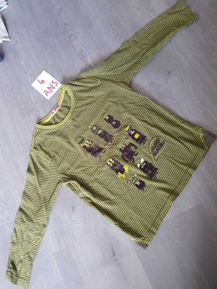 Maillot t-shirt 4ans garçon