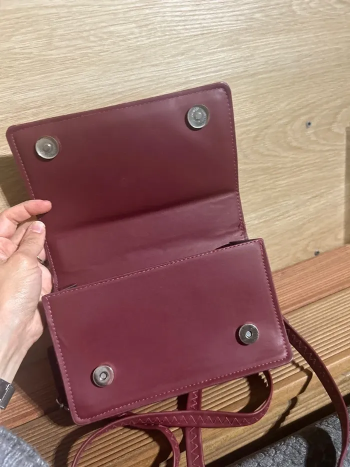 Sac à bandoulière couleur parme - photo numéro 2