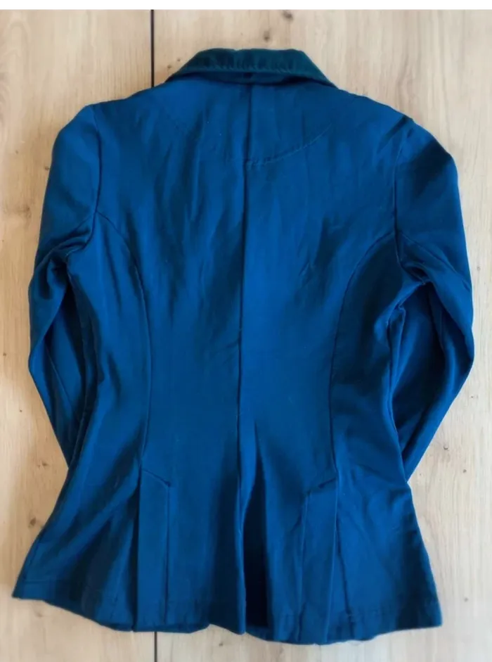 Veste  de Concours d’Équitation  Animo, Bleu  Marine, Taille  34 / XS,  Made in  Italy - photo numéro 9