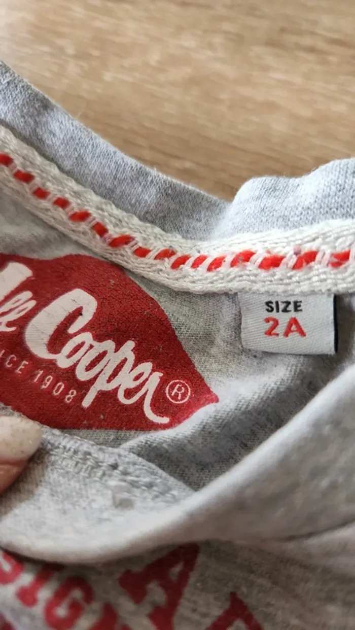 Tee shirt manches longues Lee cooper taille 2ans - photo numéro 2