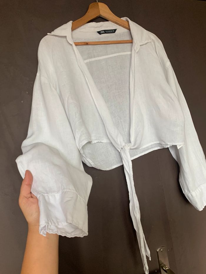 Chemise courte Zara taille M - photo numéro 6