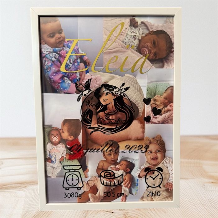 Cadre naissance personnalisée