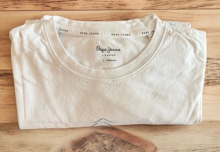 🌸 Jolie Tee Shirt Wesley Blanc Neuf - Taille 40 🌸 - photo numéro 6