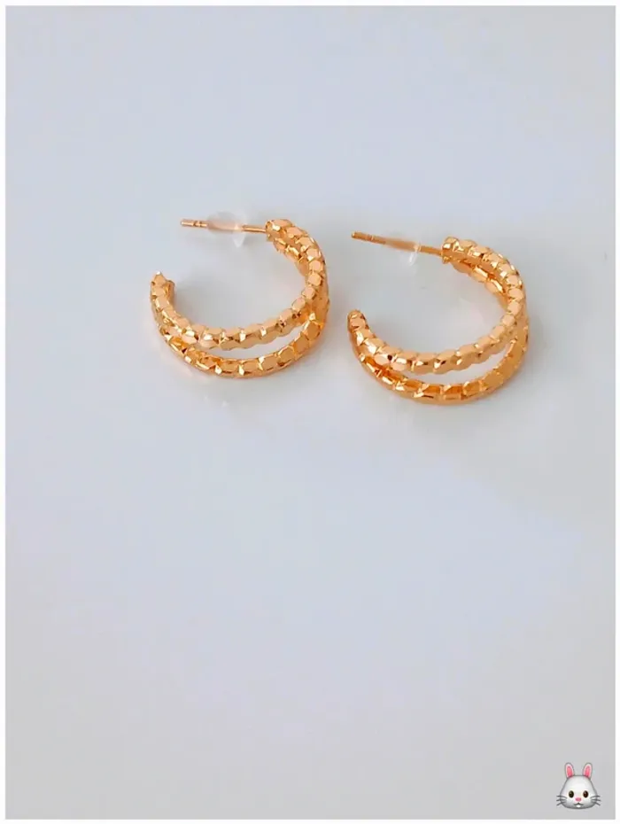 Boucles d'oreille Créole doré tendance été