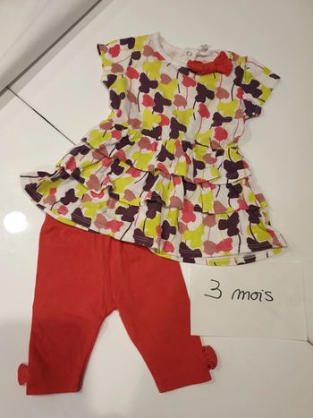 Ensemble robe legging 3 mois
