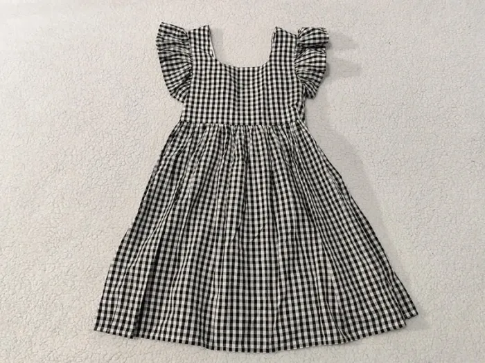 Robe vichy noir kiabi 8 ans