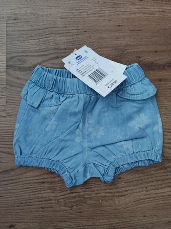 Short jean fille chicco neuf