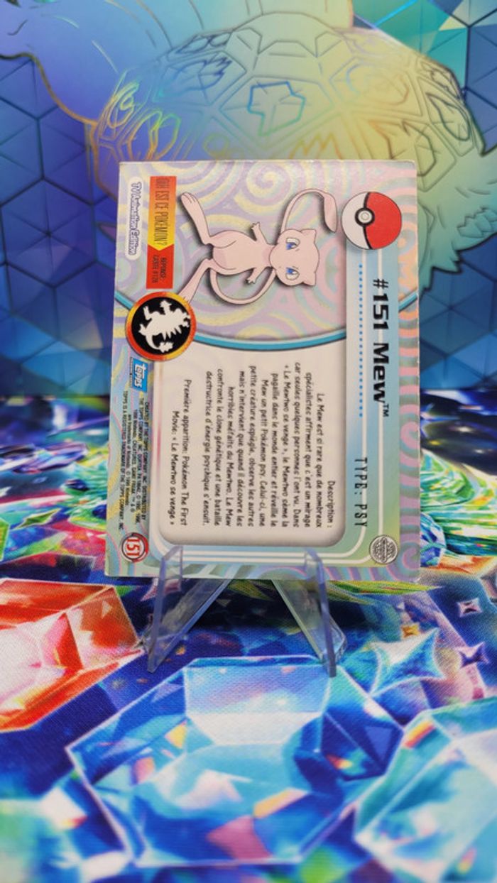 Carte Pokémon Topps n°151 Mew Series 1 FR - photo numéro 2