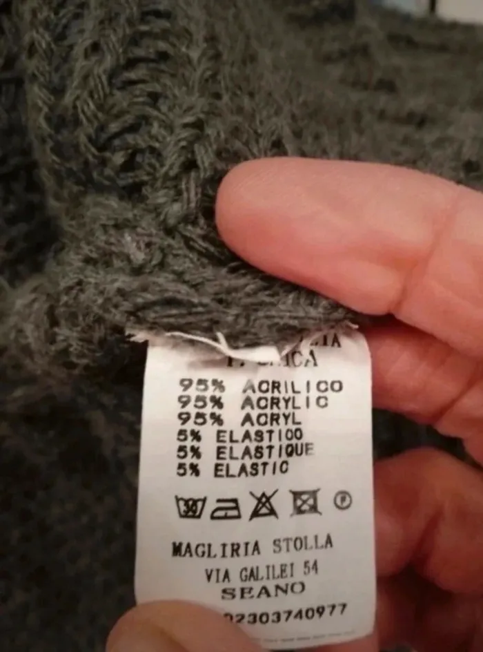 Grand pull  overside chaud hiver gris Cloothes T unique 38/40/42 - photo numéro 7