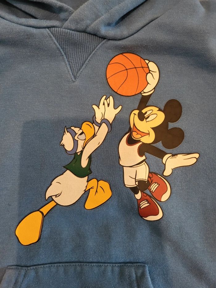 Joli Sweat à capuche et poches Disney 4/5 ans 110cm - photo numéro 3