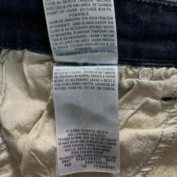 Jean/pantalon bleu marine Levi's Mid Rise Skinny, femme, taille W 26 (36 taille française) - photo numéro 9