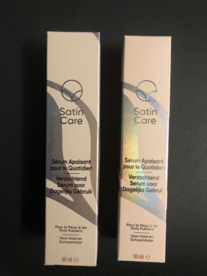 2 Sérums apaisants (peau et poils pubiens) VÉNUS satin care NEUFS